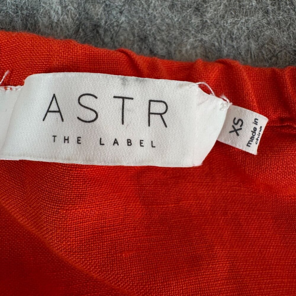 ASTR The Lable DRESS Halter Neck Flare Red Chili Size XS Picnic Brunch Midi - Picture 8 of 14